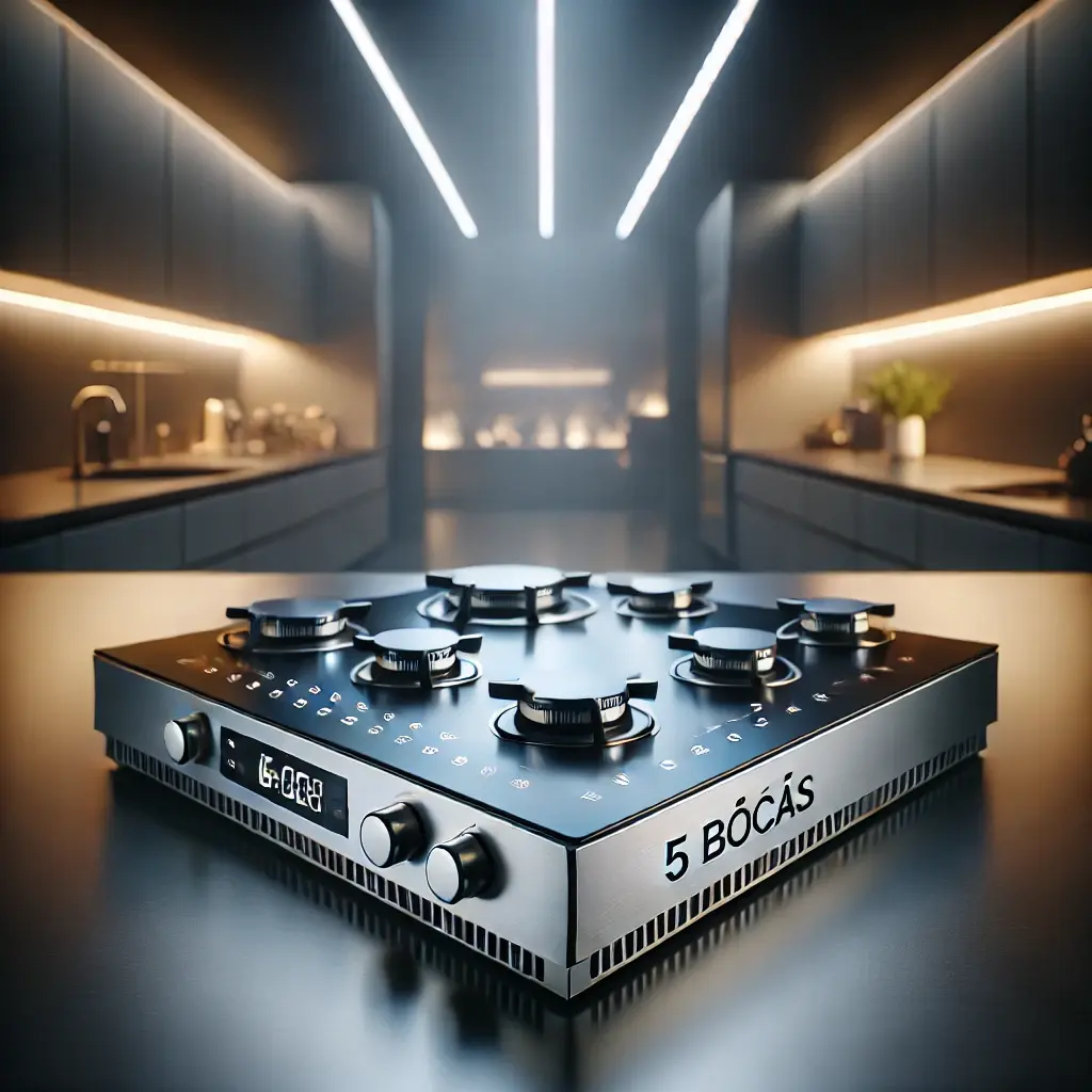 Cooktop Inox 5 Bocas: Potência e Praticidade para Sua Cozinha