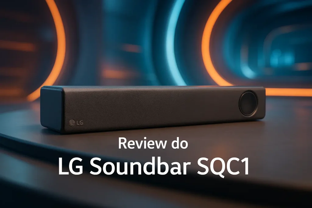 LG Soundbar SQC1 com som imersivo e conexão Bluetooth