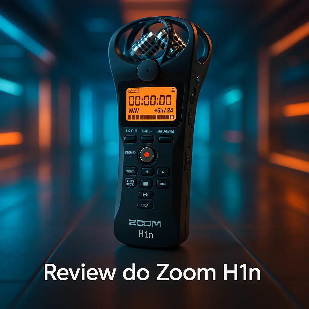 Zoom H1n Gravador prático com áudio de alta qualidade
