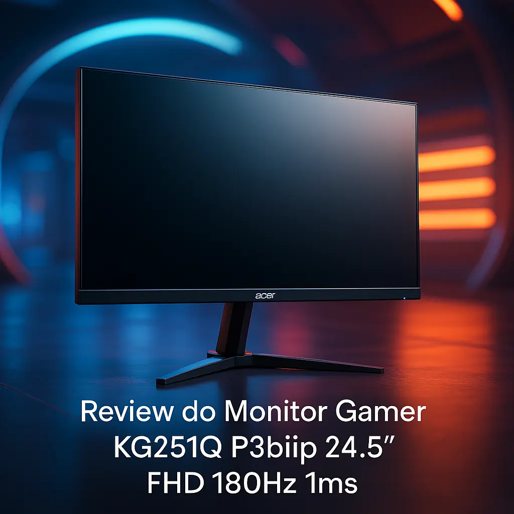 Monitor Gamer KG251Q P3biip 24.5” FHD 180Hz 1ms