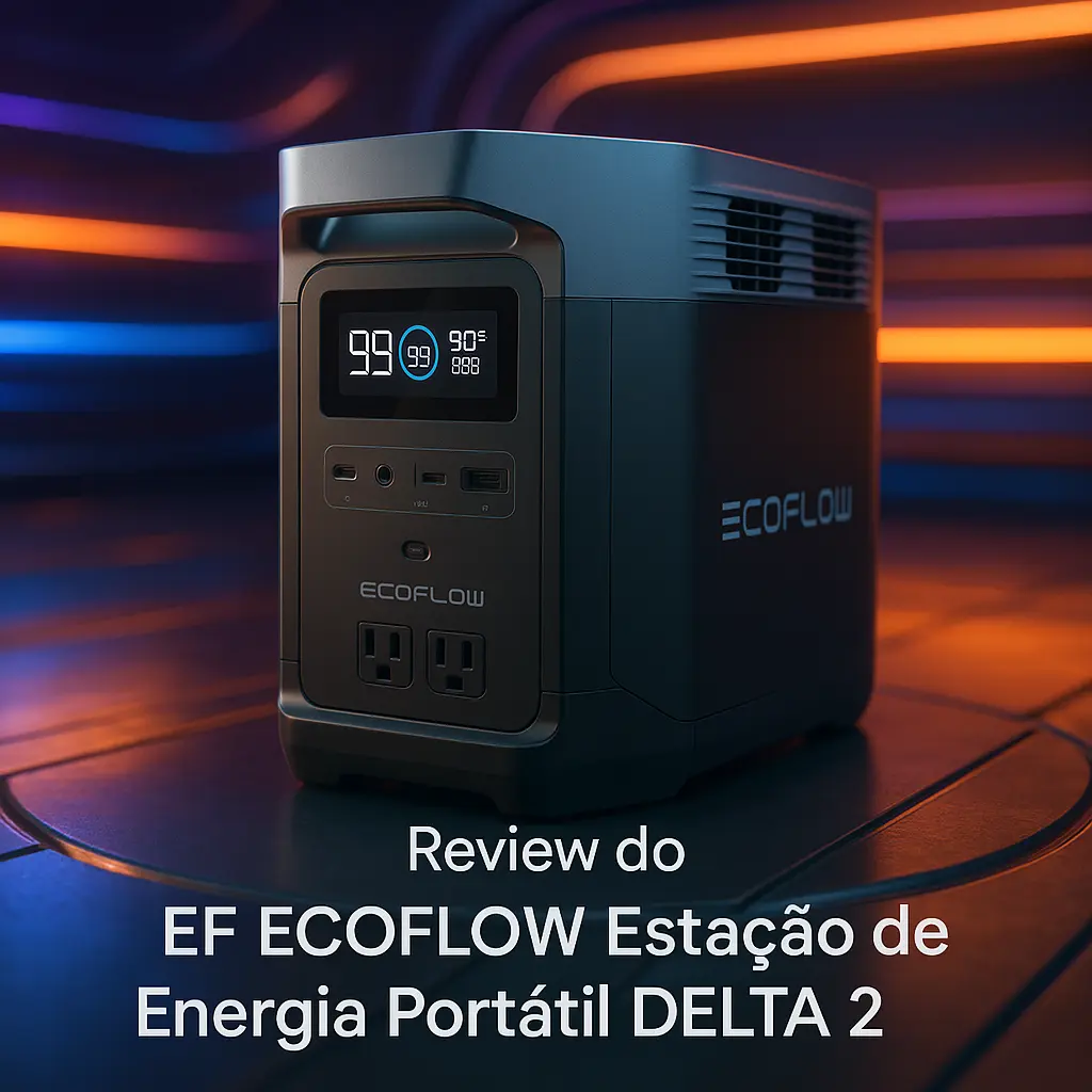 EF ECOFLOW Estação de Energia Portátil DELTA 2: Potência e Praticidade em Qualquer Lugar