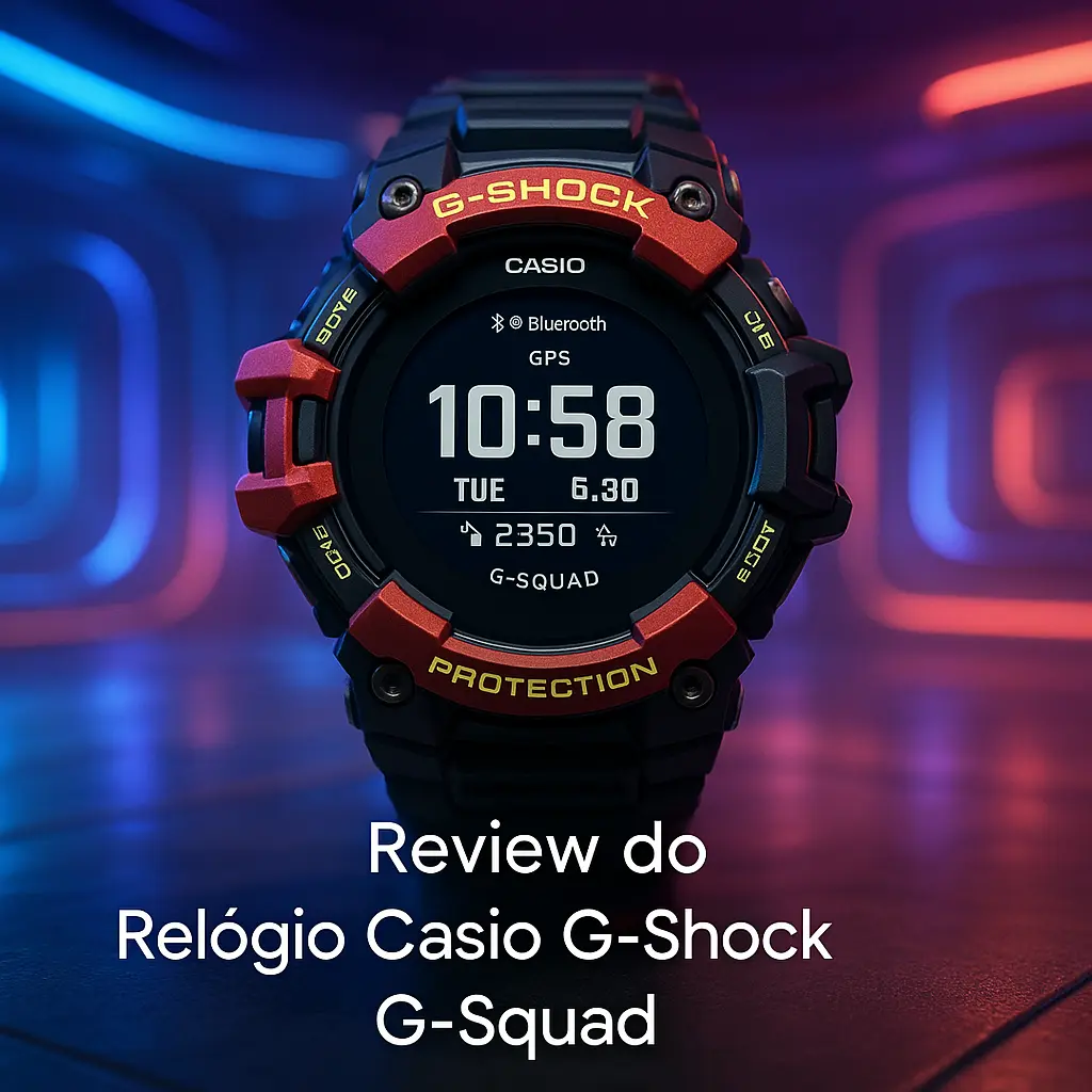 Relógio Casio G-Shock G-Squad com Bluetooth e GPS