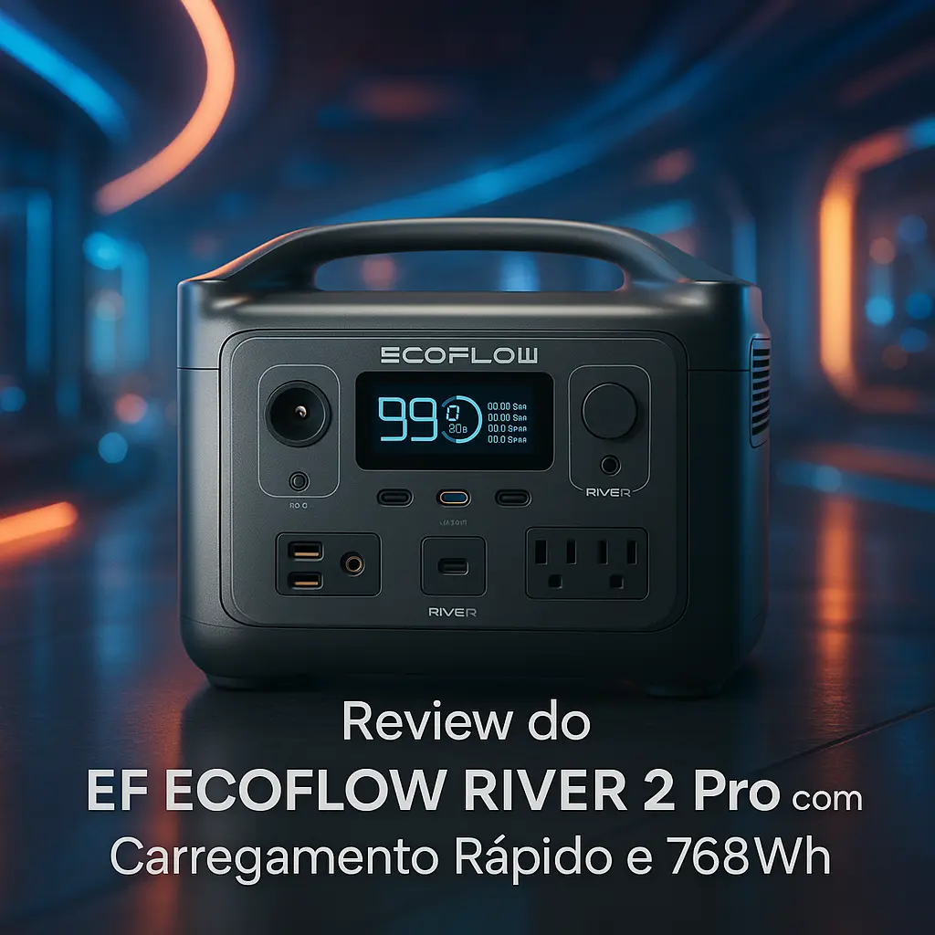 EF ECOFLOW RIVER 2 Pro com Carregamento Rápido e 768Wh