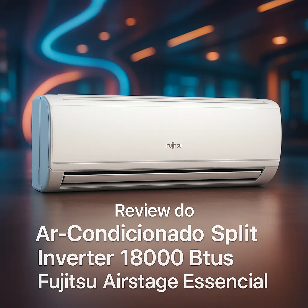 Ar-condicionado Split Inverter 18000 Btus Fujitsu Airstage Essencial: Alta Eficiência e Conforto para Sua Casa