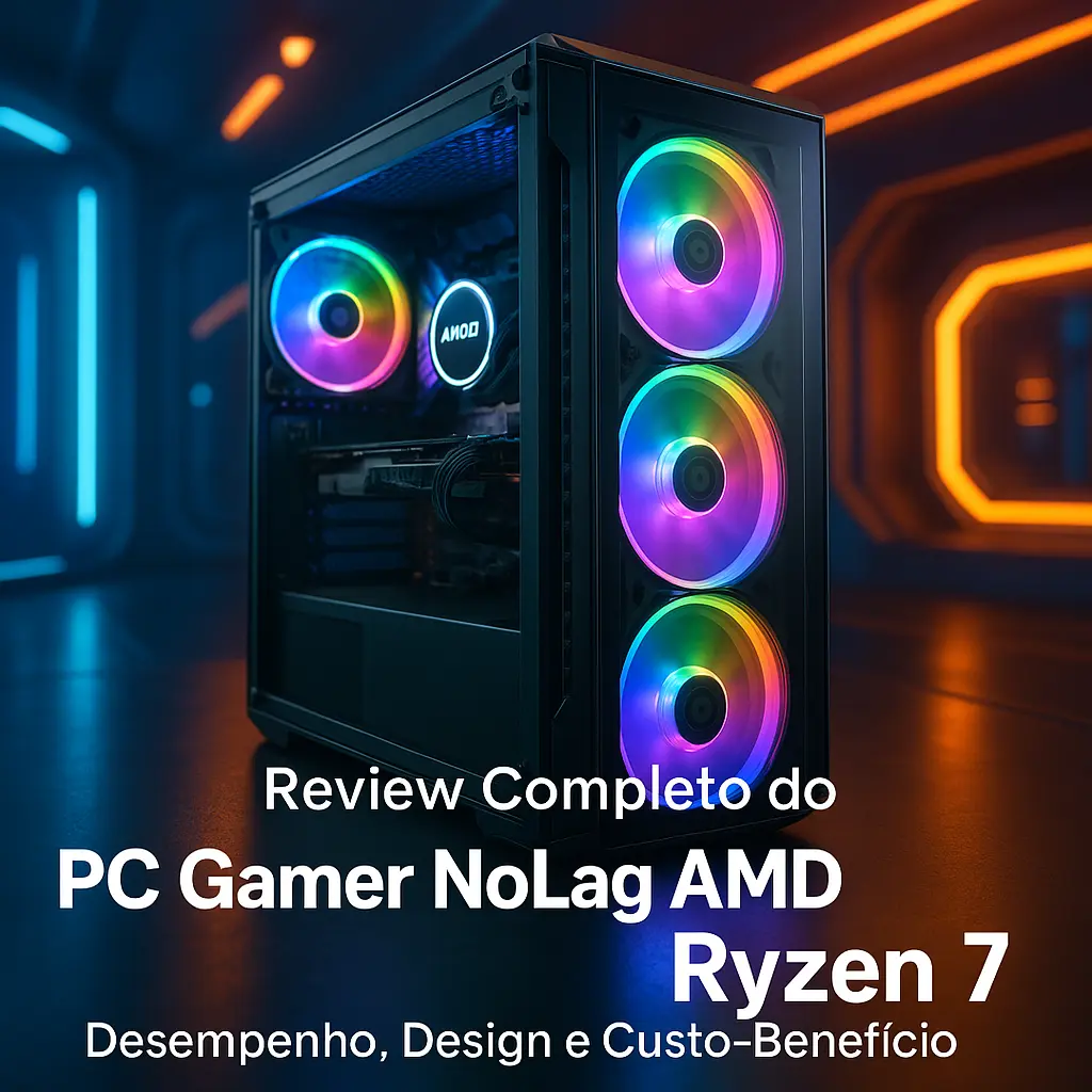 Review Completo do Pc Gamer NoLag AMD Ryzen 7 – Desempenho, Design e Custo-Benefício