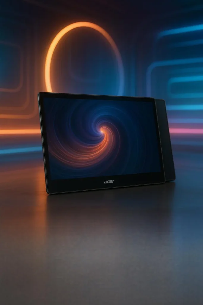 Monitor Acer Portátil Ultrafino PD163Q com tela dupla
