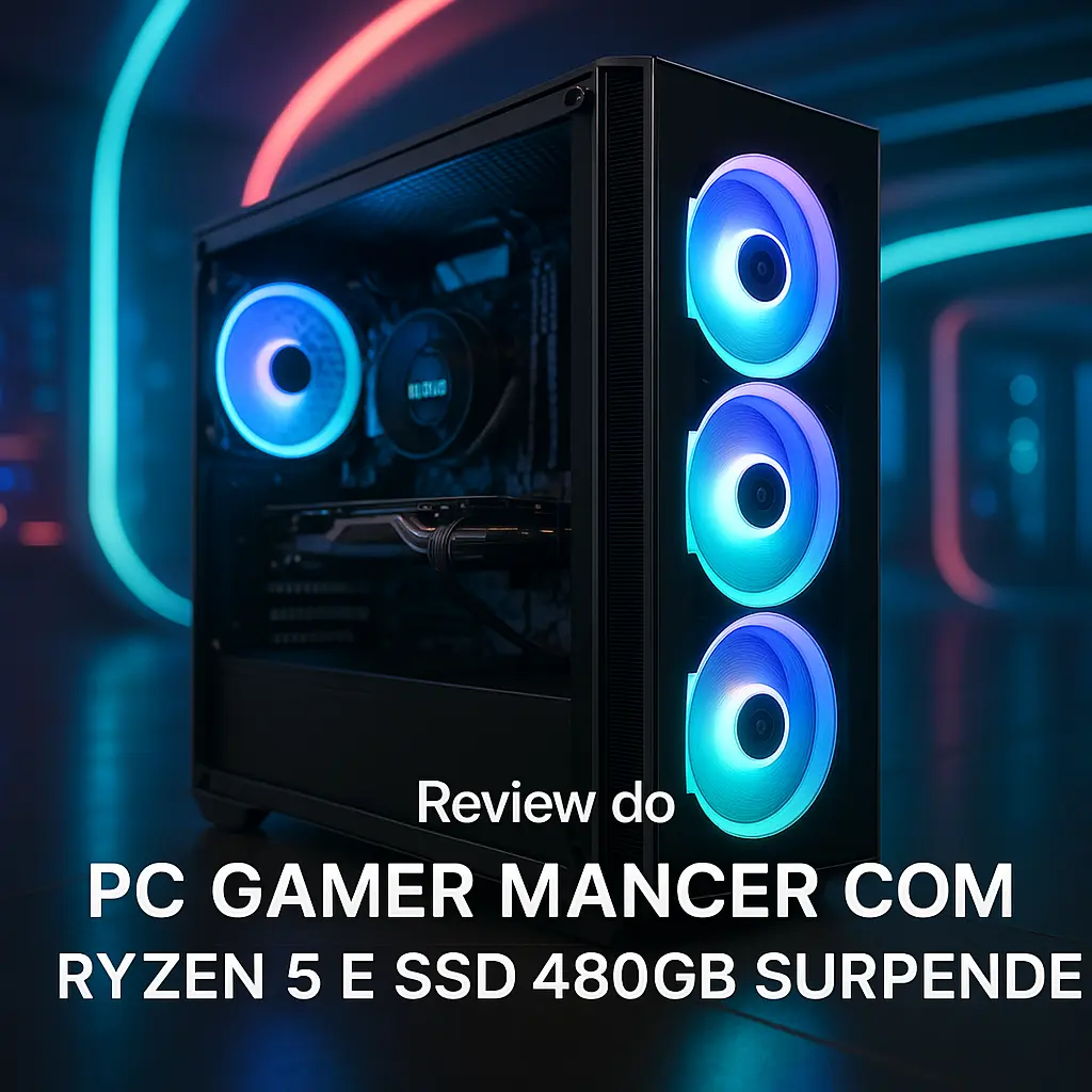 PC Gamer Mancer com Ryzen 5 e SSD 480GB surpreende