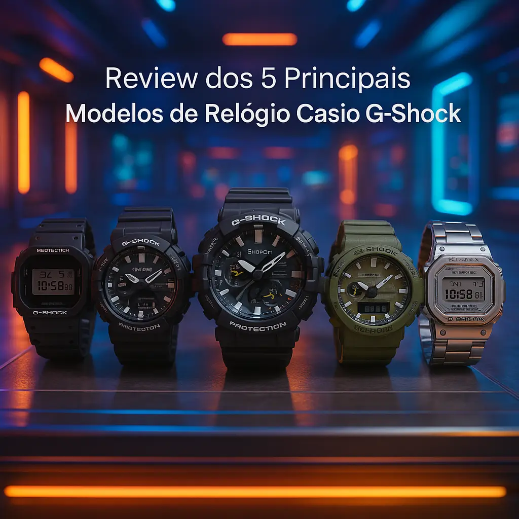 Os 5 Principais Modelos de Relógio Casio G-Shock