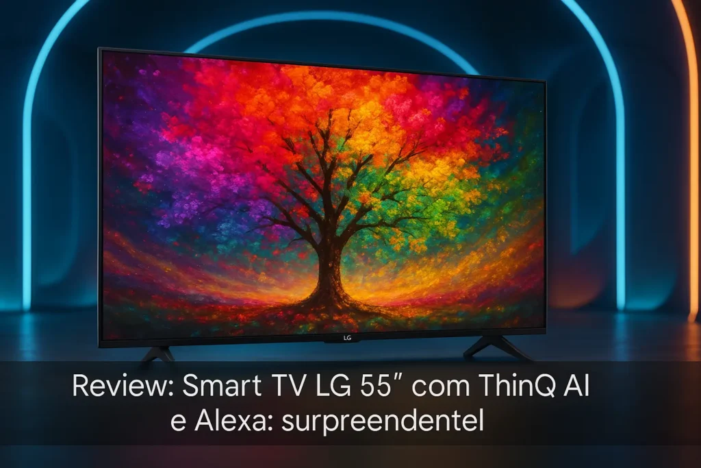 Smart TV LG 55" com Thinq AI e Alexa: surpreendente!