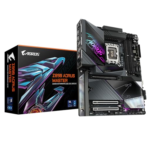 Placa Mãe Gigabyte Z890 AORUS MASTER WIFI 7 (LGA 1851/4xDDR5/Thunderbolt 4/USB4 TYPE-C/HDMI/M.2/10Gbe)