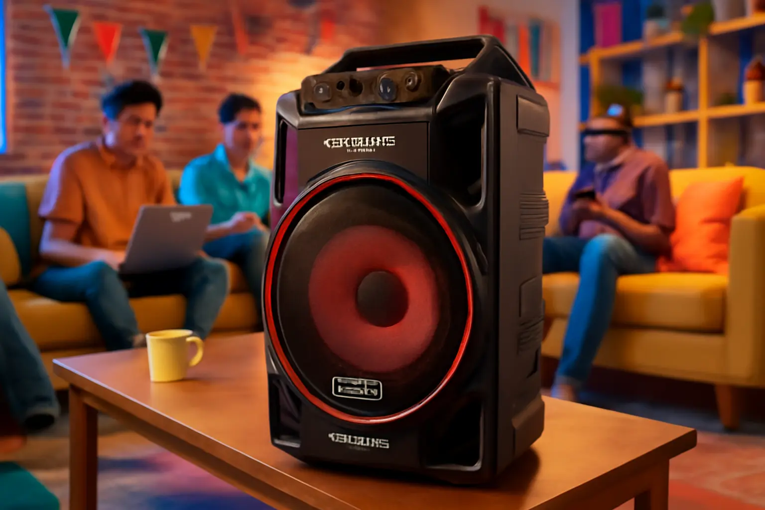 Caixa de Som Amplificada MONDIAL Connect Power II, 500W RMS - Desempenho e Conectividade Sem Fios