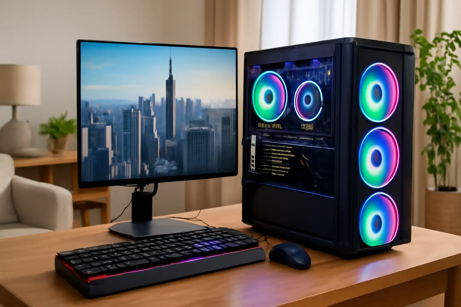 PC Gamer Completo Skill RGB AMD Ryzen 5 5600G - Desempenho e Estilo