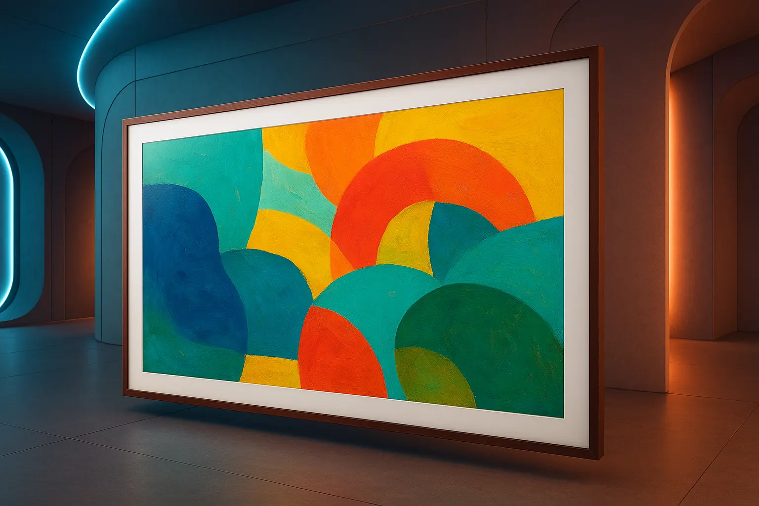 Moldura The Frame 65'' Marrom: Estilo que Transforma sua Sala