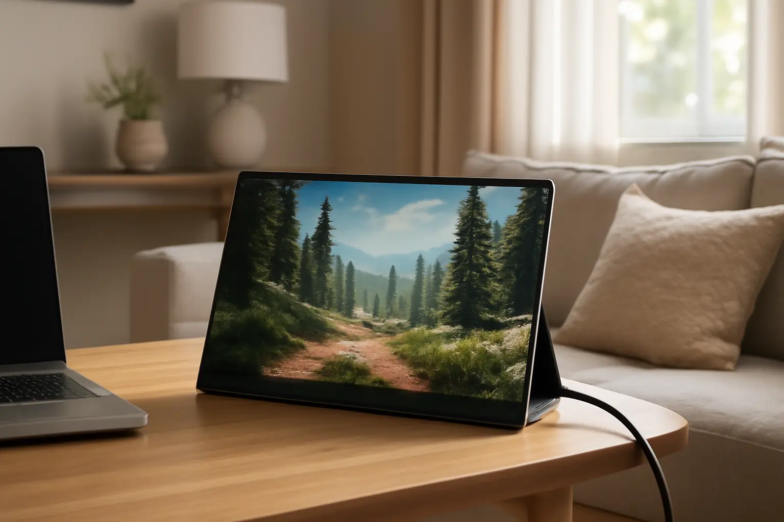 Monitor Portátil 15,6'' FHD USB-C HDMI Ultra IPS: Ideal para Jogos e Trabalho