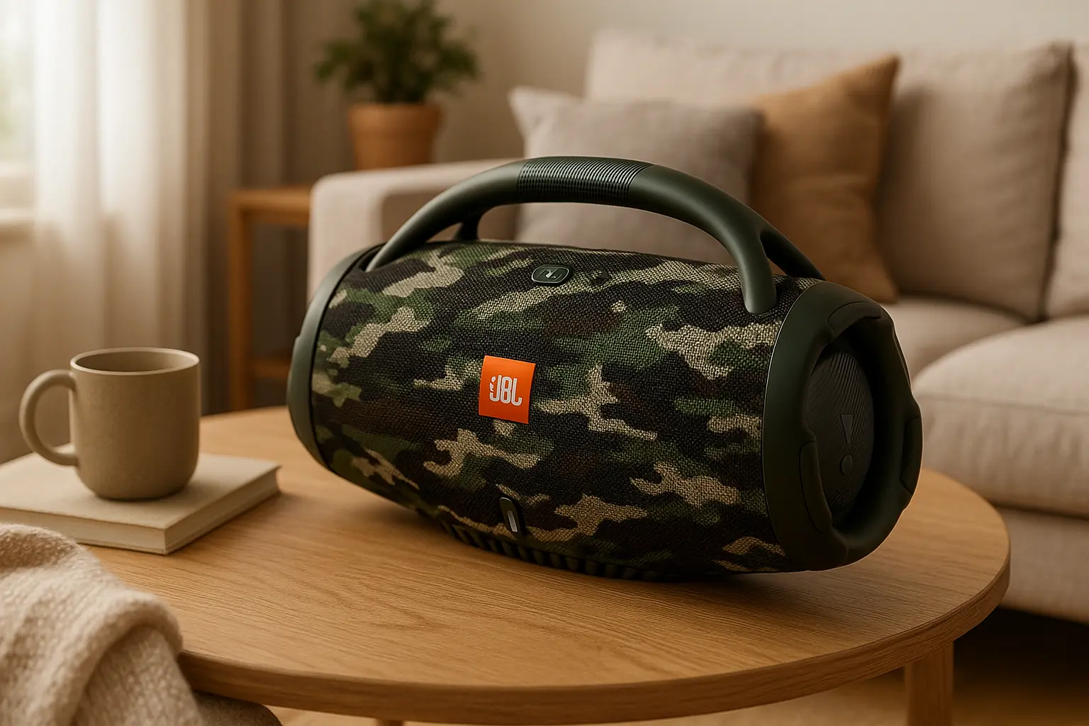 JBL Boombox 3 Camuflada: Potência e Estilo sem Fio