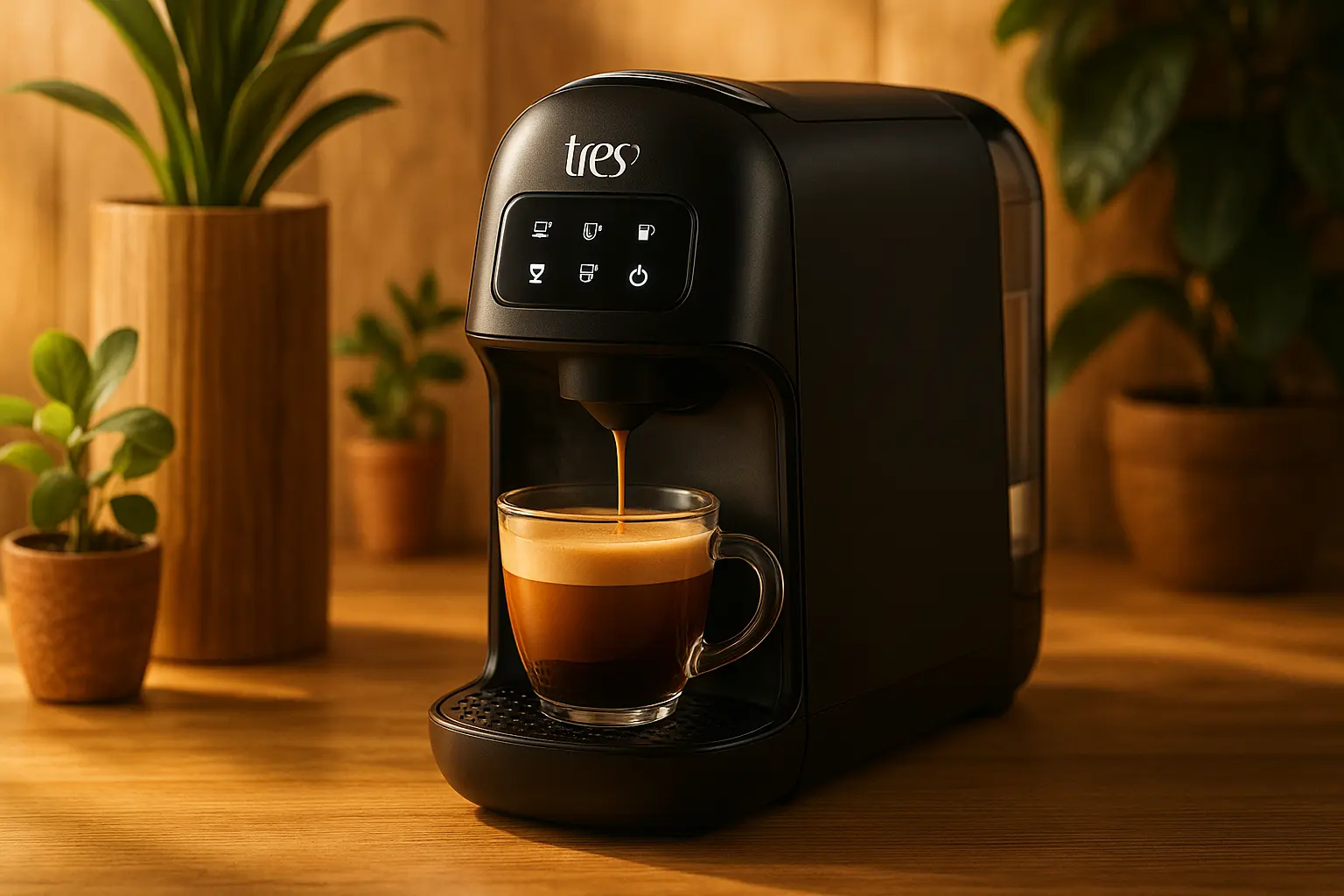 Cafeteira Espresso Touch TRES: Moderna, Silenciosa e Multibebidas