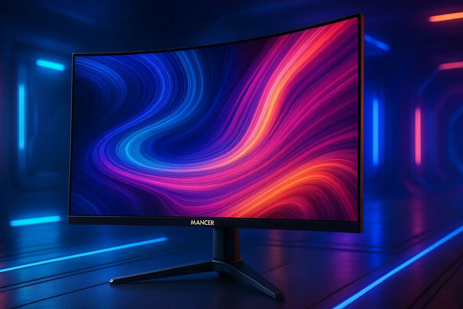 Monitor Gamer Mancer Horizon Z2: 100Hz e 1ms em Tela VA