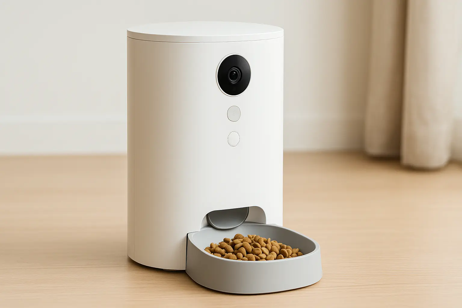 Alimentador Pet Automático WiFi com Câmera e Áudio: Monitoramento e Praticidade