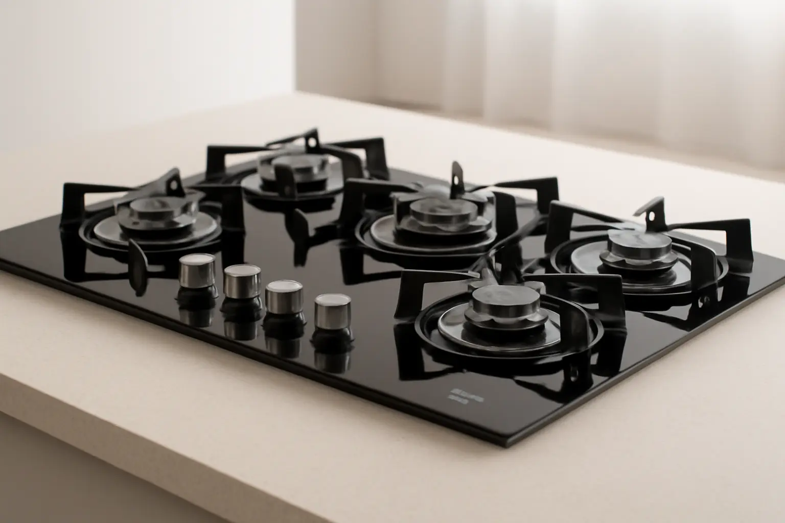 Fischer Cooktop à Gás 5 Bocas Mesa Vidro Preta Bivolt: Eficiência e Estilo na Sua Cozinha
