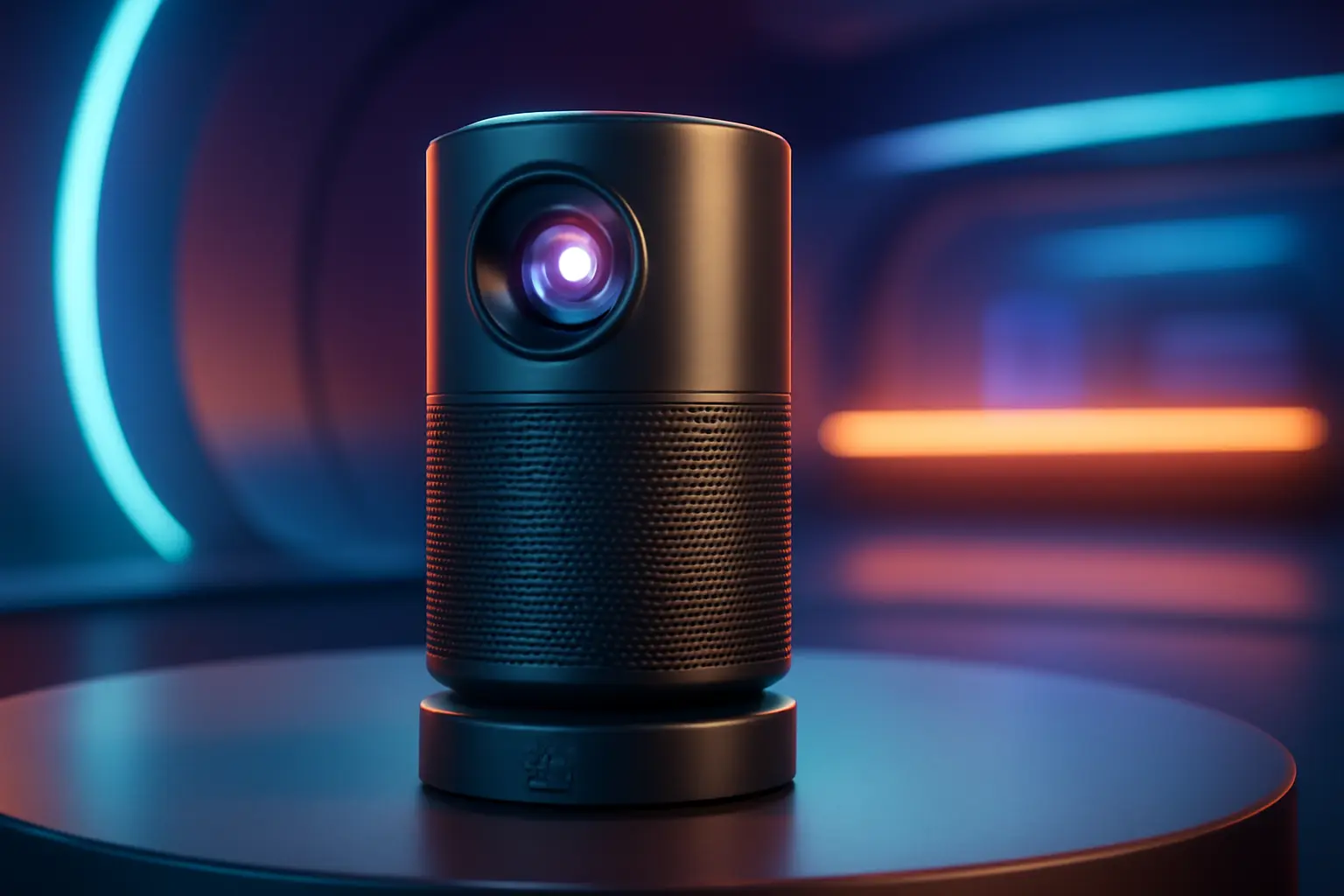 Bettdow Mini Projetor Portátil 360°: Tecnologia e Imagem em Grande Escala