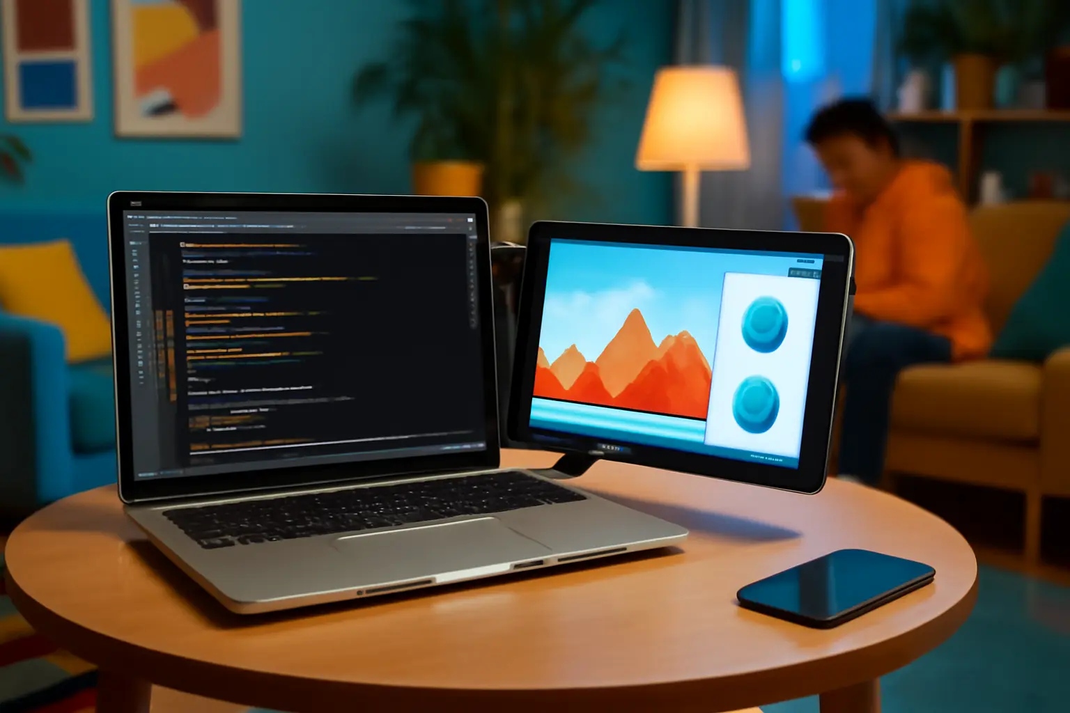 Extensor de Tela para Laptop de 16" com Rotação de 360° FHD 1080P IPS