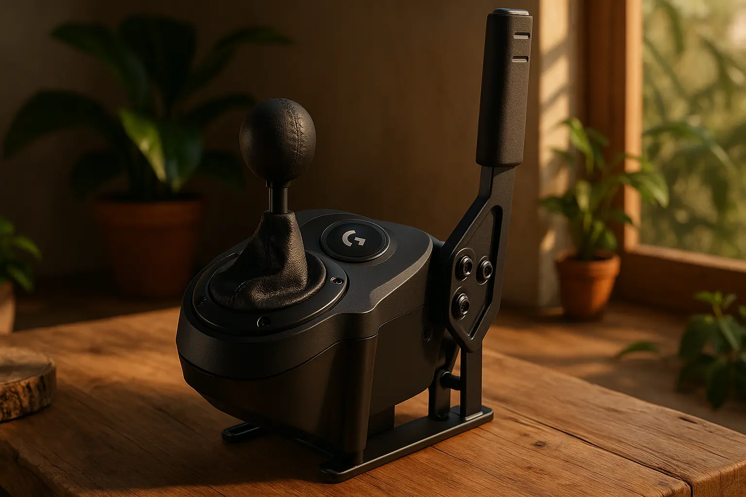 RS Câmbio e Freio de Mão Logitech G com Suporte: Imersão e Controle Total