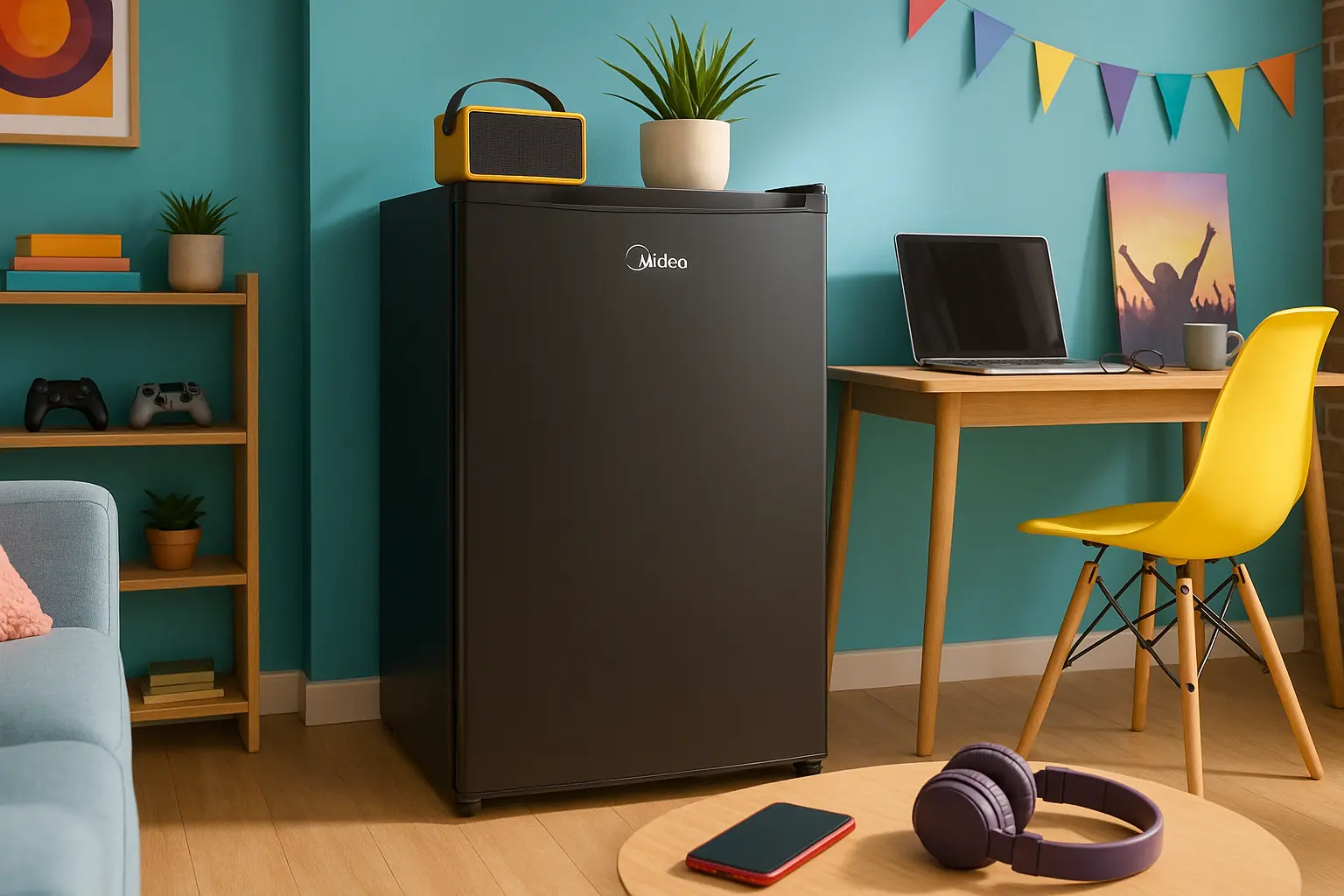 Frigobar Midea Black Edition 124L: Compacto, Moderno e Eficiente