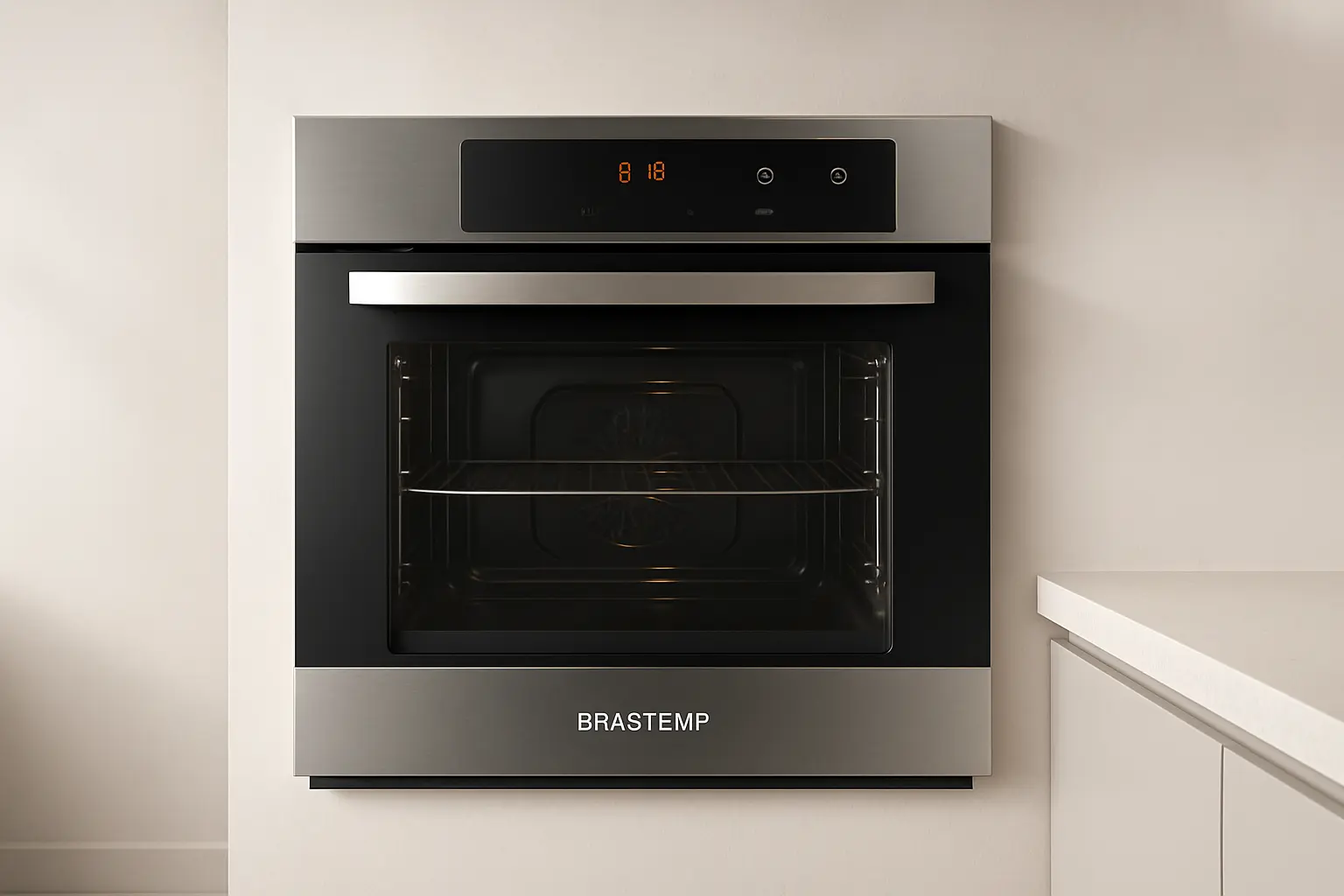 Forno de Embutir Brastemp 78L com Grill e Timer Touch