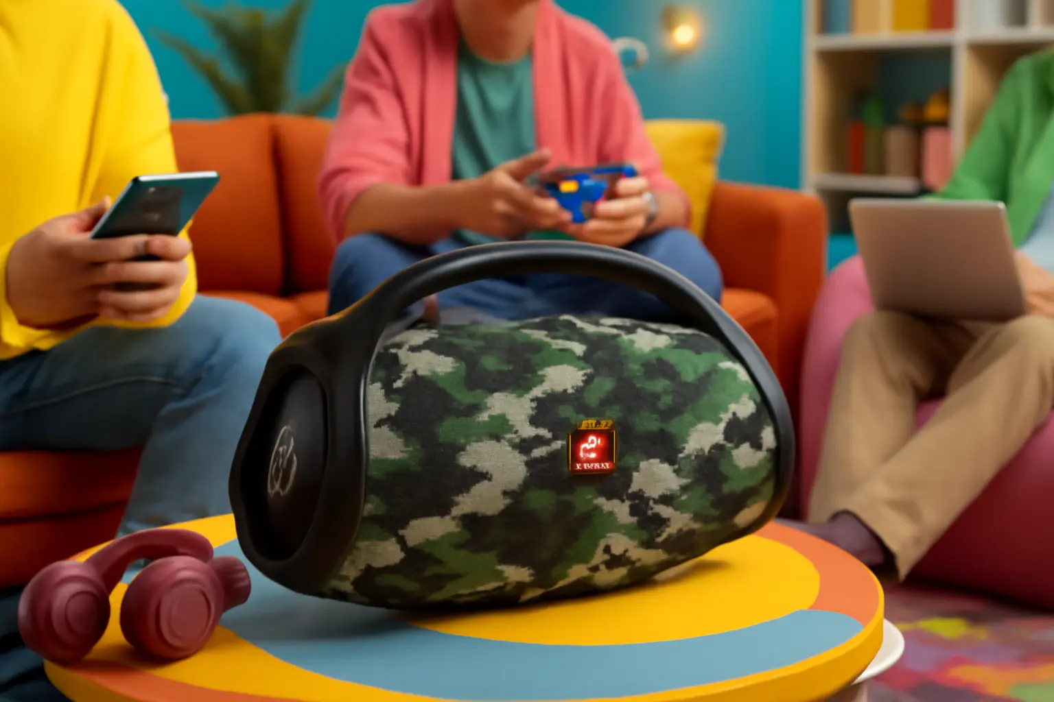 JBL Boombox 3 Camuflada: Potência e Qualidade de Áudio em Qualquer Lugar