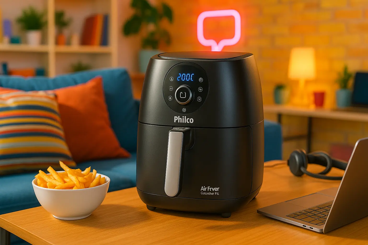 Fritadeira Philco Air Fryer Gourmet 4L impressiona com agilidade