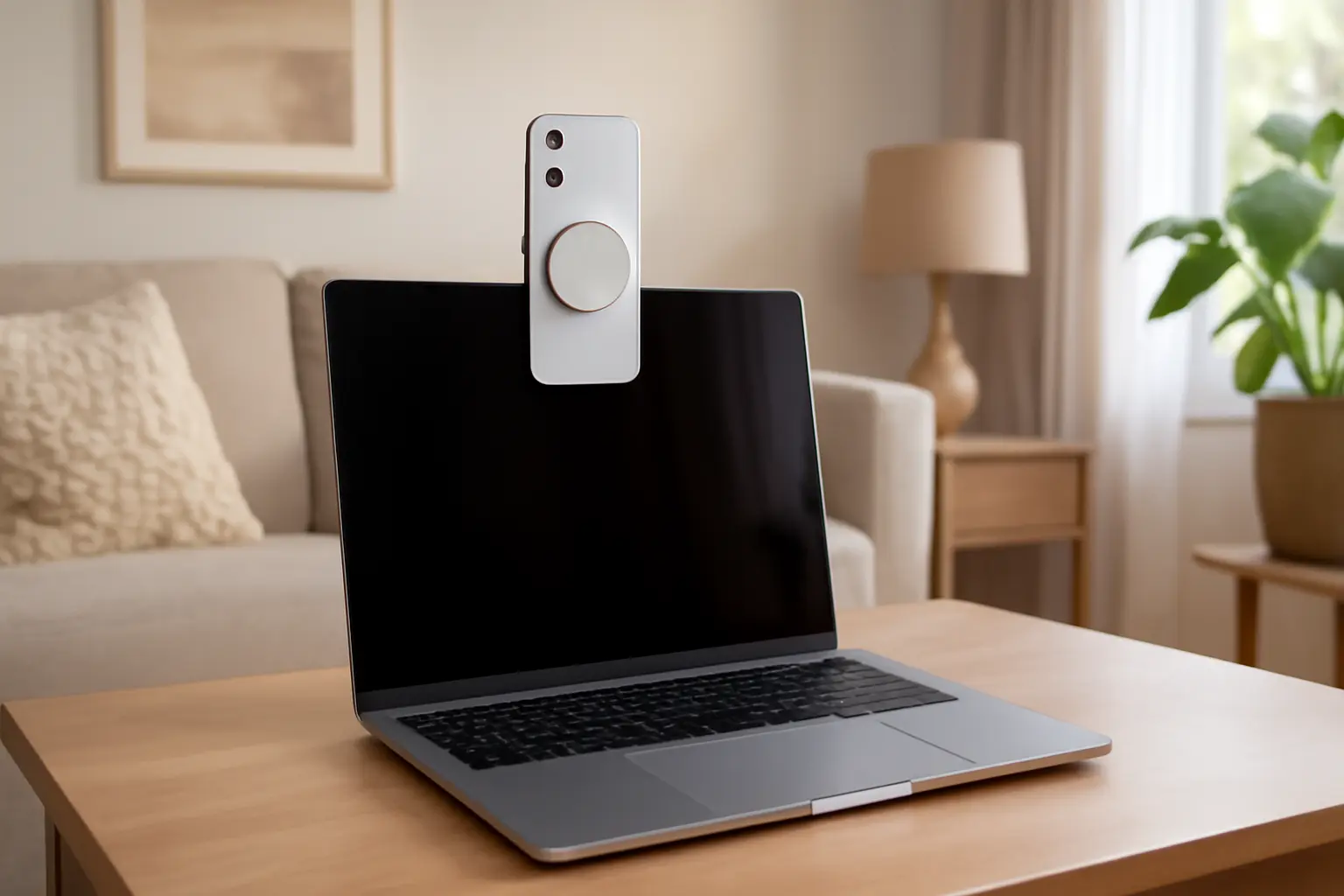 Belkin MagSafe Suporte de Câmera para MacBook: Transforme seu iPhone em uma Webcam de Qualidade Profissional
