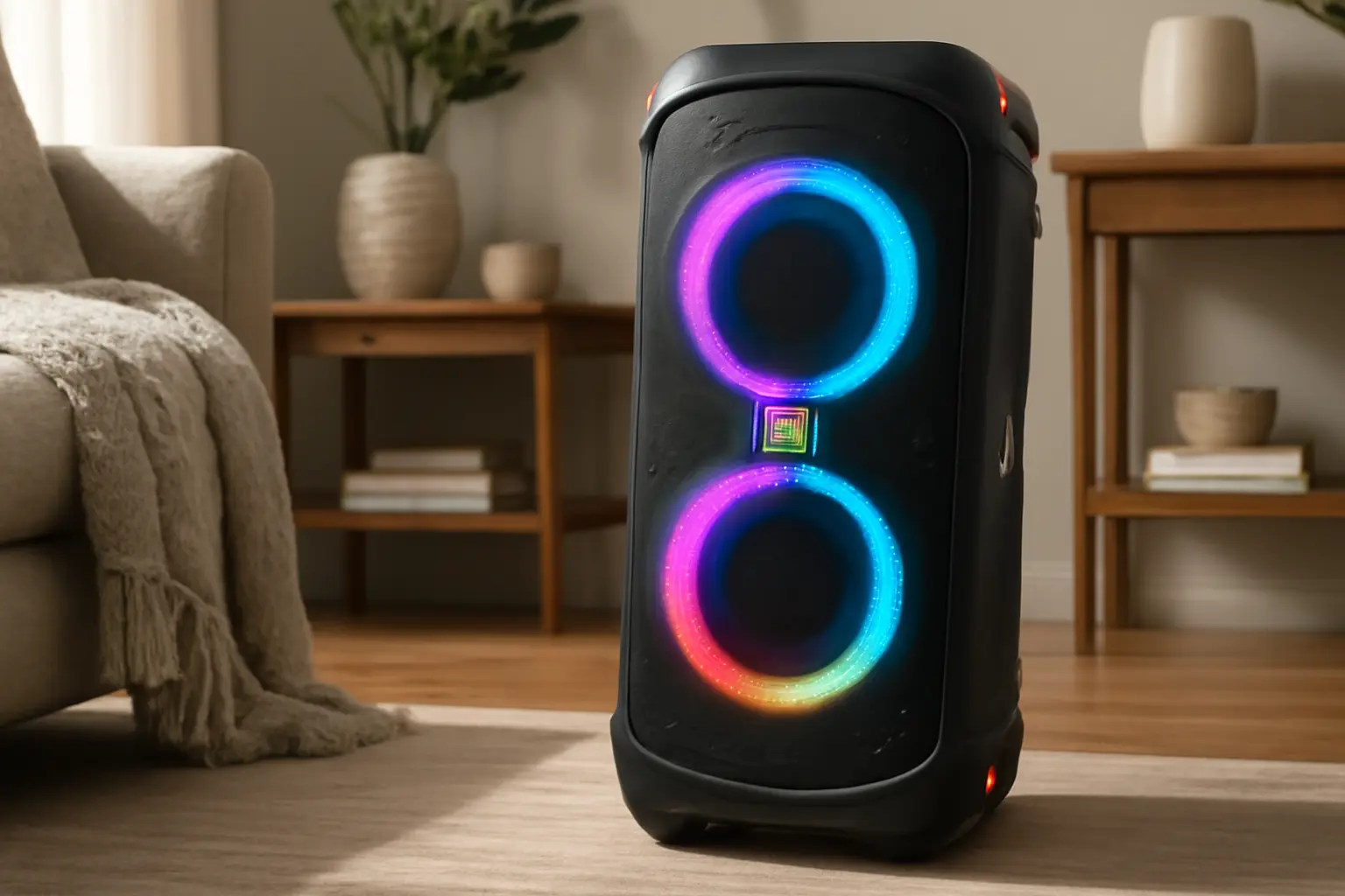 JBL PartyBox 110: Potência, Luzes e Resistência à Água