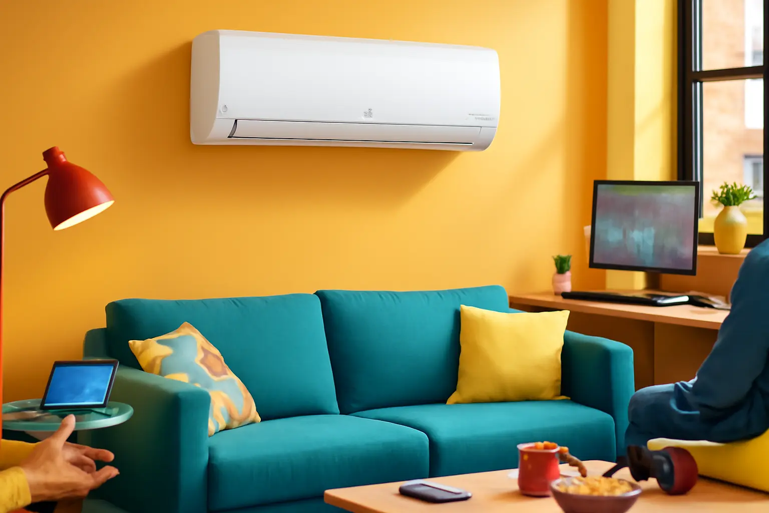 Ar-condicionado LG Dual Inverter Voice + IA 9000 Btus Frio Branco S3-Q09AA31A - 220V