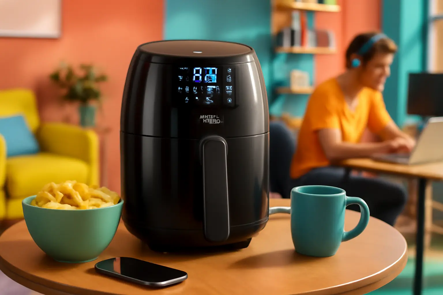 Fritadeira Air Fryer Philco Kitchen Art Painel Digital KFR02 127V: Compacta e Eficiente