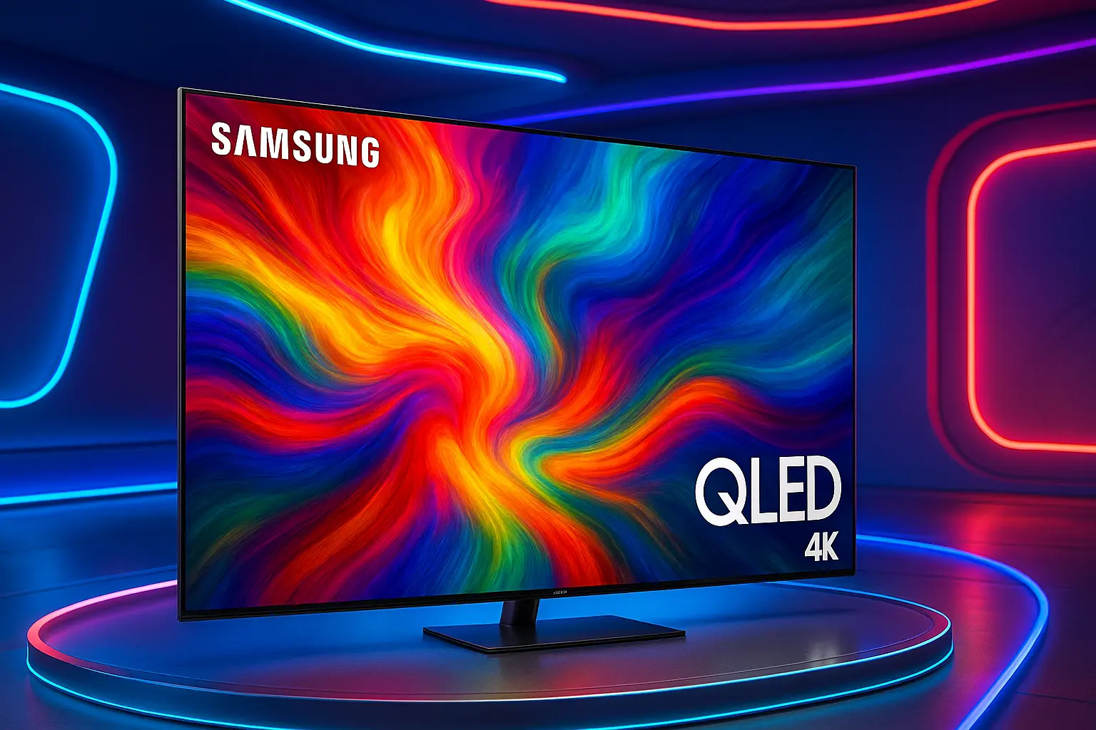 Samsung Smart TV 55" QLED 4K 55Q70D: Imagem Vibrante e Fluidez com 120Hz