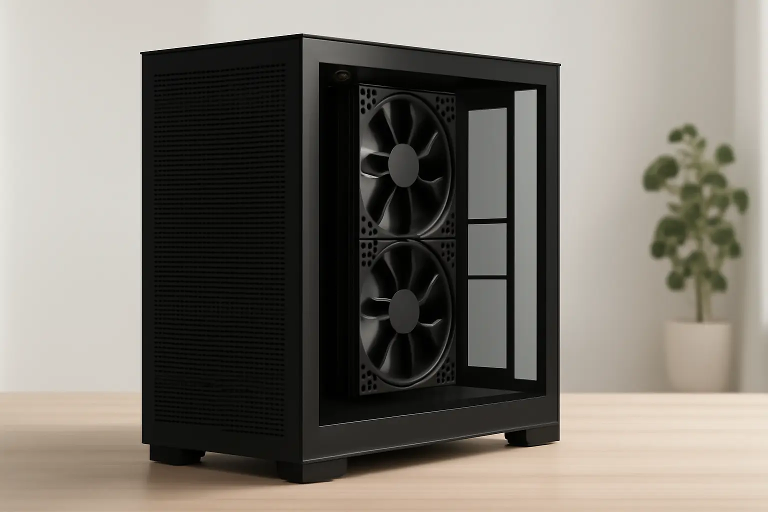 Gabinete Gamer NZXT H9 Flow Preto com Fan: Desempenho e Design Moderno