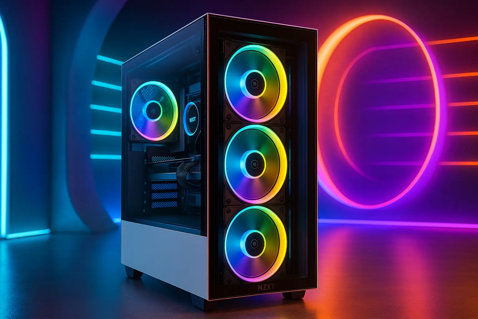 Gabinete Gamer H7 Elite NZXT: Design Premium com Fluxo Inteligente