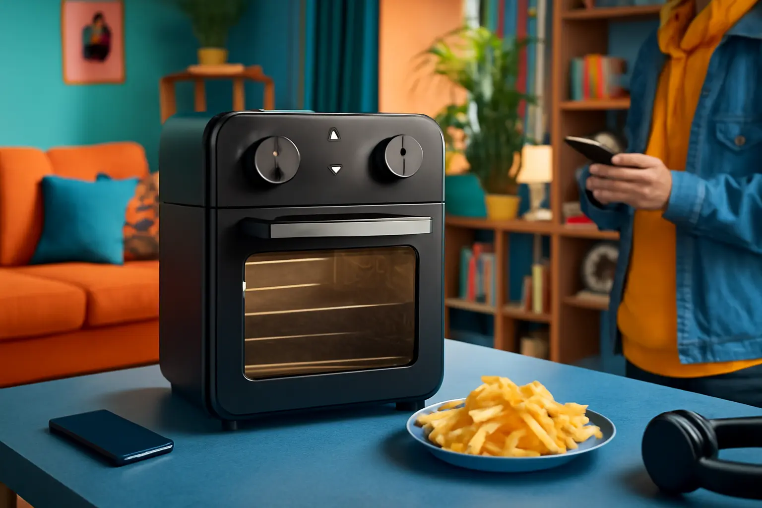 Airfryer 2 Em 1 Fritadeira E Forno Midea 12L 110V: Versatilidade e Potência para Sua Cozinha