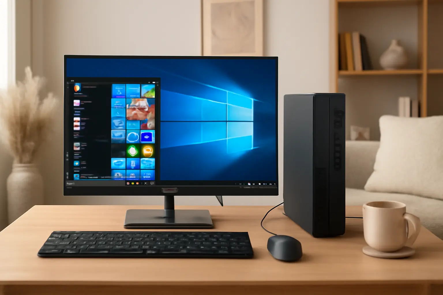 Computador Completo Slim Intel Core i7 16GB SSD 1TB Wifi Windows 10 Pro Monitor 24" 3green Office 3GO-060