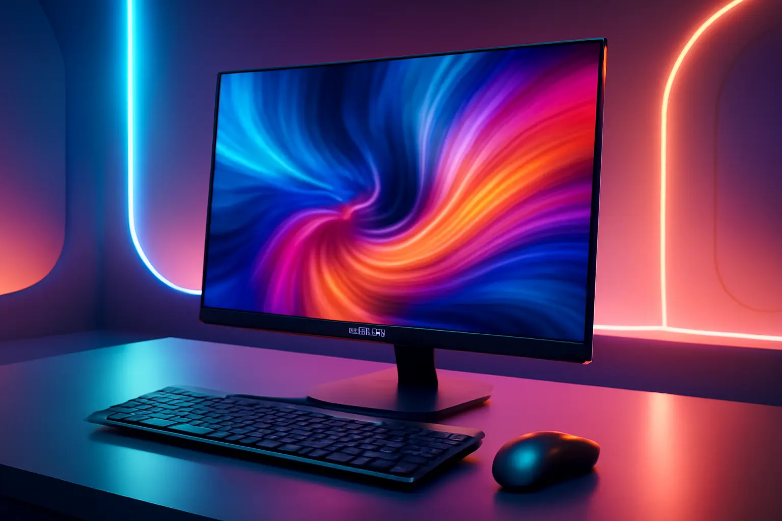 Computador All in One Aitek 23.8" Full HD LED 75Hz Intel Core i5 512GB SSD 8GB RAM USB HDMI - Para Trabalho e Entretenimento