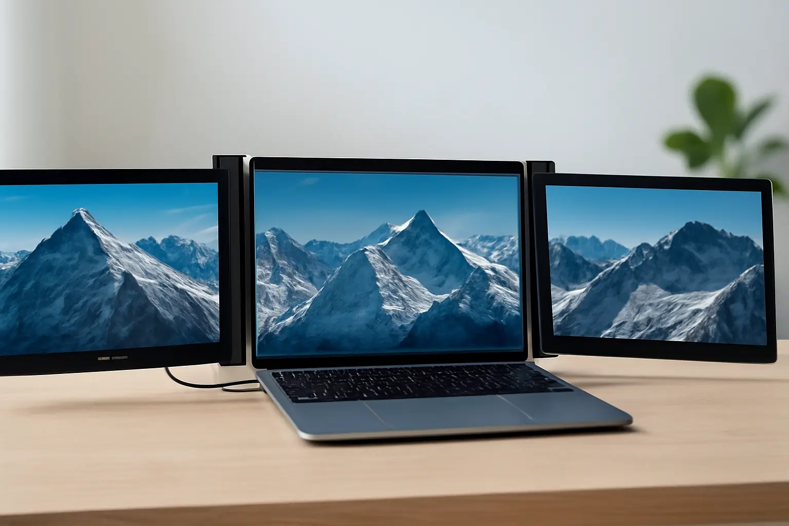 Extensor de Tela de Laptop GMRGB: Monitor Portátil 14" Triplo FHD 1080P