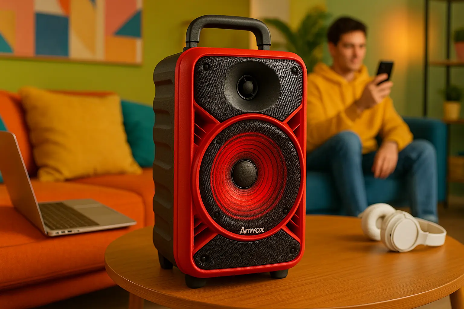 Amvox ACA 600 Bagvox Red: Potência, Estilo e Mobilidade