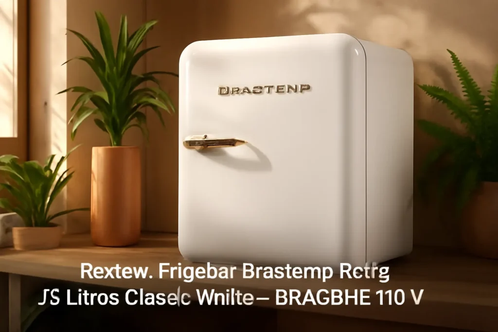 Frigobar Brastemp Retrô 76 Litros Classic White - BRA08HB 110V: Estilo e Funcionalidade para Sua Cozinha