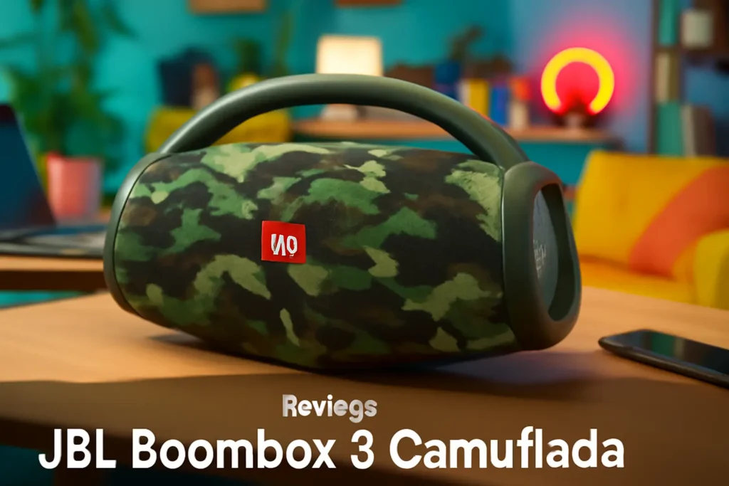 JBL Boombox 3 Camuflada: Potência e Qualidade de Áudio em Qualquer Lugar