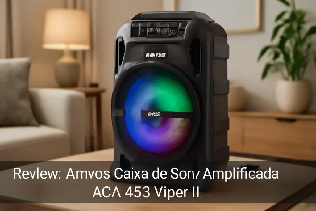Amvox Caixa de Som Amplificada ACA 480 Viper II: Potência e Conectividade Sem Limites