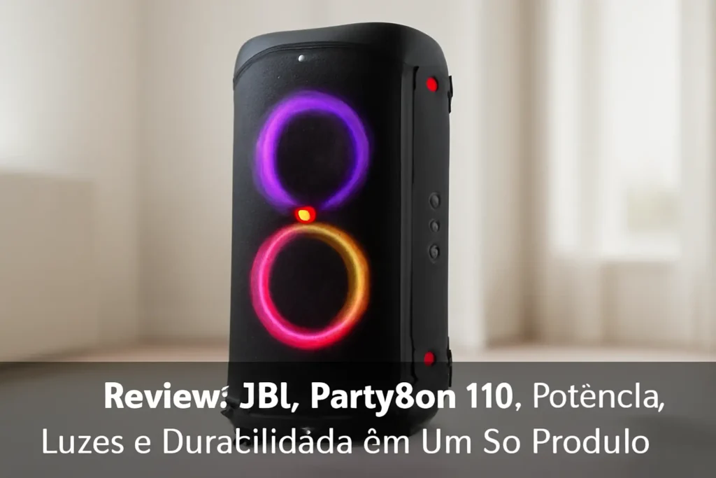 JBL PartyBox 110: Potência, Luzes e Durabilidade em Um Só Produto