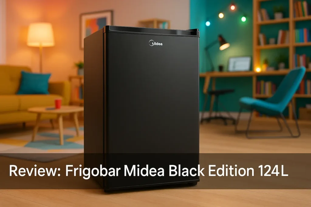 Frigobar Midea Black Edition 124L: Compacto, Moderno e Eficiente