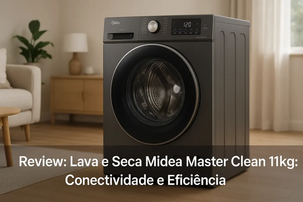 Lava e Seca Midea Master Clean 11kg: Conectividade e Eficiência