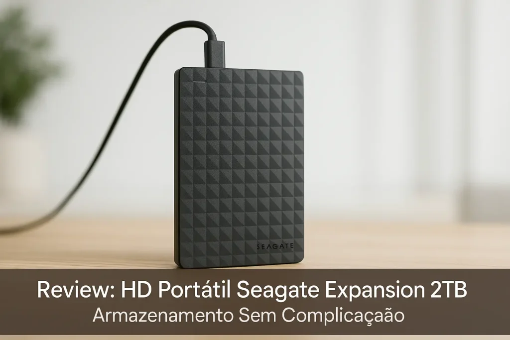 HD Portátil Seagate Expansion 2TB: Armazenamento Sem Complicação
