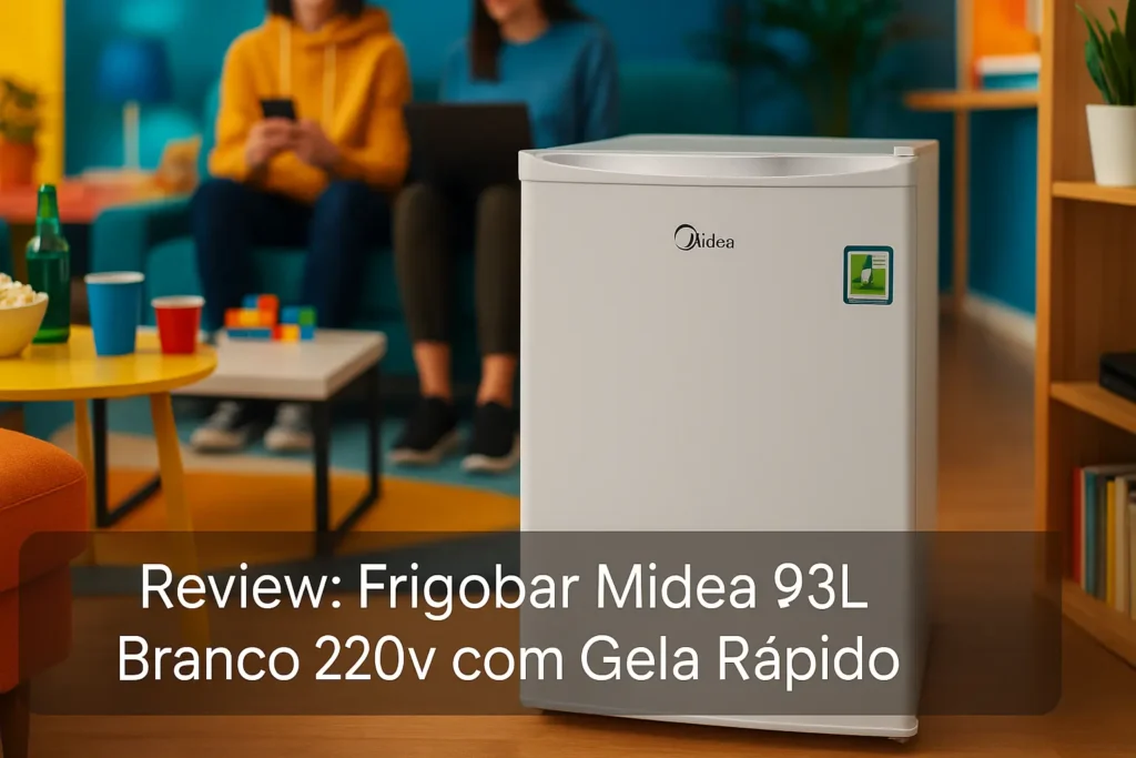 Frigobar Midea 93L Branco 220v com Gela Rápido